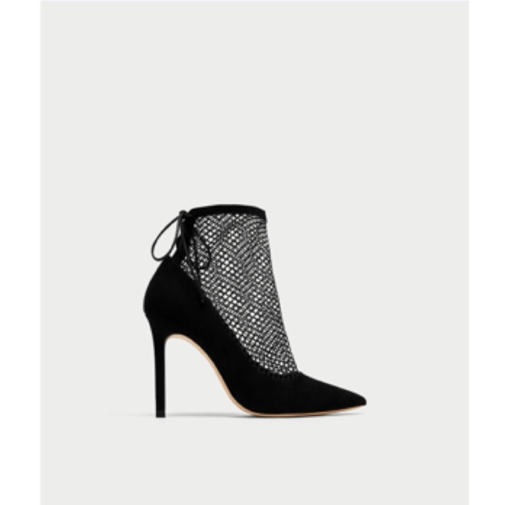 Zara Mesh Bootie
